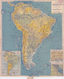 Mapa Ameryki Południowej : skala 1:18,000,000