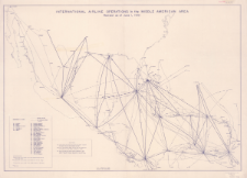 International airline operations in the Middle American area : [mapa]
