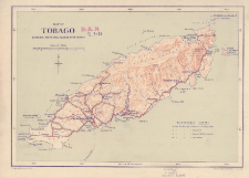 Map of Tobago showing principal places of interest