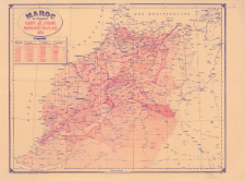 Maroc au 1.500.000.e : carte des etapes de la pacification française