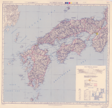 Japan road map 1:1,000,000. Sheet 3, Southern Japan