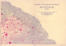 Carte ethnographique de la Hongrie en 1910 : sur la base de la carte ethnographique (échelle 1:200.000)