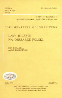 Lasy iglaste na obszarze Polski = Coniferous forests in Poland