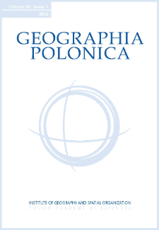 Geographia Polonica Vol. 96 No. 1 (2023), Contents
