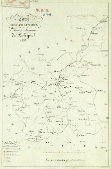 Carte des chaussées dans le Royaume de Pologne 1832