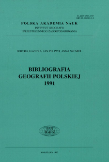 Bibliografia Geografii Polskiej 1991