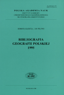Bibliografia Geografii Polskiej 1995