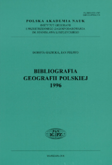 Bibliografia Geografii Polskiej 1996