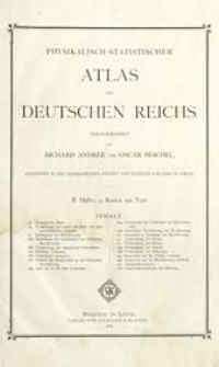 Physikalisch-Statistischer Atlas des Deutschen Reichs. 2 H&auml;lfte