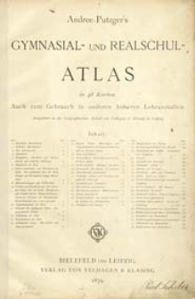 Andree-Putzger's Gymnasial- und Realschul-Atlas in 48 Karten : auch zum Gebrauch in anderen höheren Lehranstalten
