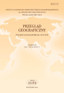 Przegląd Geograficzny T. 85 z. 1 (2013), Recenzje