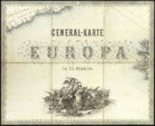 General-Karte von Europa in 25 Blättern. [Blatt] 1, [Titel]