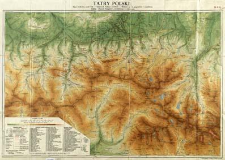 Tatry Polskie mapa środkowej części Tatr w podziałce 1:37 500