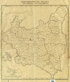 Rzeczpospolita Polska : podział administracyjny z dnia 1 kwietnia 1939 roku
