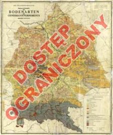 &Uuml;bersichtskarte der Bodenarten des Generalgouvernements : Ma&szlig;stab 1:500.000