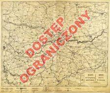 Karte der Umgebung von Krakau = Mapa okolic Krakowa