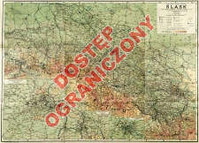 Śląsk : mapa fizyczno-administracyjna : (podział admin. w/g. stanu z r. 1939)