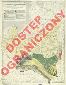 Carte géologique de la République Polonaise