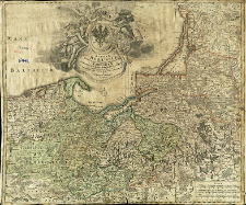 Regnum Borussiae Gloriosis auspicjis Serenissimi et Potentissimi Prin Friderici III Primi Borussiae Regis, March et Elekt Bran inauguratum die 18 Ian A. 1701. Geographice cum vicinis Regionibus adumbratum