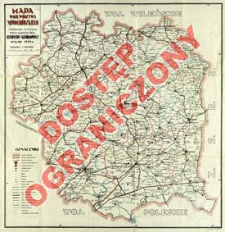 Mapa wojew&oacute;dztwa nowogrodzkiego