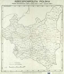 Rzeczpospolita Polska : podział administracyjny og&oacute;lny według stanu z dnia 1 stycznia 1929 r.