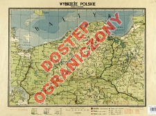 Wybrzeże polskie : mapa fizyczna