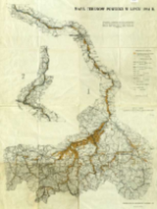 Mapa teren&oacute;w powodzi w lipcu 1934 r.