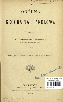 Og&oacute;lna geografia handlowa