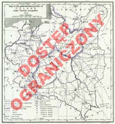 Map of the administrative partition of Poland under German occupation