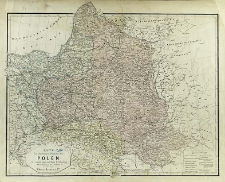 Karte des ehemaligen Königreiches Polen in seiner gegenwärtigen Eintheilung mit Nachtragungen des Eisenbahnen etc. im Jahre 1870