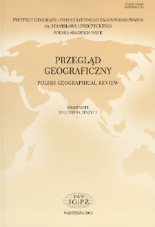Przegląd Geograficzny T. 85 z. 2 (2013), Kronika