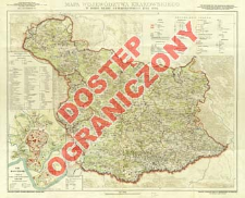 Mapa wojew&oacute;dztwa krakowskiego z doby Sejmu Czteroletniego (1788-1792)