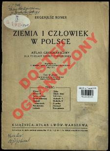 Ziemia i człowiek w Polsce : atlas geograficzny dla VII klasy szkoły powszechnej
