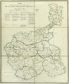 Mappa Kr&oacute;lestwa Polskiego obejmująca parafie i filiały ewangielickie obojga wyznań