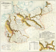 Karte des Verkehrs auf deutschen Wasserstrassen im Jahre 1900 : nach den Ergebnissen der Statistik des Deutschen Reiches, nach Handelskammerberichten und anderweiten Quellen [...]