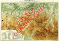 Tatry Polskie : mapa środkowej części Tatr w podziałce 1:37 500