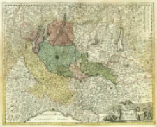 Ducatus Mediolani una cum Confinys accurata Tabula exhibitus