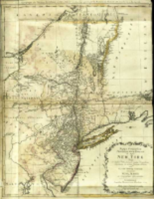 Mappa Geographica Provinciæ Novæ Eboraci ab Anglis New-York = Carte geographique des Provinces Neu-York et Neu-Jersey en Amerique
