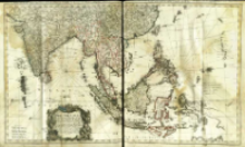 Carte des Indes Orientales : 1. feuille, dans la quelle on represente les Indes deça la Riviere de Ganges, le Golfe de Bengale, Siam, Malacca, Sumatra, 2de feuille, qui comprend les Isles de Sonde, l'Archipel des Philippines, & les Isles Moluques
