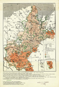 Mapa etnograficzna Pomorza i Poznańskiego wydana w r. 1913 przez "Ostmarkenverein"