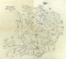 Mapa poglądowa posiadłości Księcia von Pless na Polskim G&oacute;rnym Śląsku