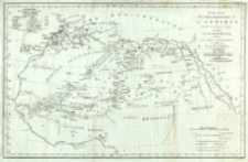 Esquisse de la partie septentrionale de l'Afrique tracée en 1790 et corrigée en 1793 par le major Rennell, d'après les notions géographiques recueillies par la société d'Afrique : dans laguelle outre de graves omissions réparées le Voyage de Lemprières à Maroc en 1789 a été fidélèlement Tracé