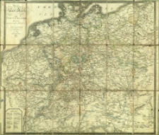Neueste Post Karte von Deutschland und dessen angraenzenden Laendern