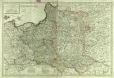 Carte de l'ancien Royaume de Pologne : partag&eacute; entre La Russie, La Prusse et L-Autriche par les Trait&eacute;s successifs de 1772. 1793 et 1795 contenant aussi Le Royaume de Prusse