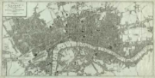 Plan von London und Westminister mit der Borough von Southwark