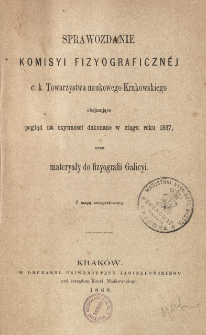 Sprawozdanie Komisji Fizjograficznej T. 2 (1867)