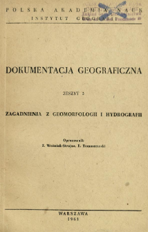 Zagadnienia z geomorfologii i hydrografii