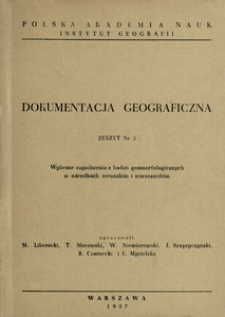 Wybrane zagadnienia z badań geomorfologicznych w ośrodkach toruńskim i warszawskim