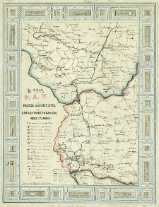 Mapa g&oacute;rnictwa w Kr&oacute;lestwie Polskim : Okręg Zachodni