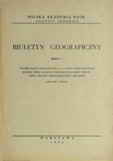 Polskie nazwy geograficzne . Cz. 2, Nazwy hydrograficzne (jeziora, rzeki, kanały) i orograficzne (g&oacute;ry, wyżyny, niziny, szczyty, przełęcze) Europy (bez ZSRR)